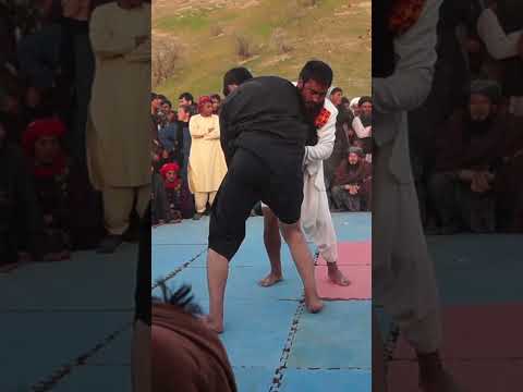 Wrestling at a spring festival in Badghis, Afghanistan. #afghanistantravel #viral #trendingshorts