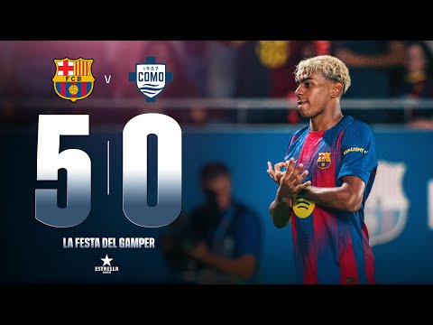 HIGHLIGHTS | FC BARCELONA 5 vs 0 COMO 1907 | JOAN GAMPER TROPHY 2025 ๐โค๏ธ