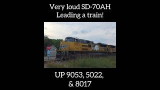 SD-70ah leading! #train #railfan #railfanning #unionpacific #engine #loud #horn #shorts
