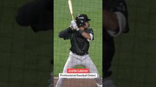 Justin Lebron makes his Professional Baseball Debut #mlb #milb #lebron