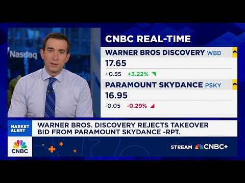 YouTube video thumbnail: Warner Bros. Discovery Rejects Takeover bid From Paramount Skydance
