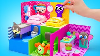 ¡Construcción de minicasa de bricolaje para invitados inesperados! 🏠👀