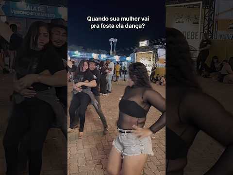 Quando sua mulher vai pra festa ela dança?#comedia #humor #casal #festa