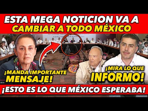 TODO MÉXICO ESPERABA ESTO! MIRA LA MEGA NOTICIA QUE REVELO LA PRESIDENTA Y GARCIA HARFUCH