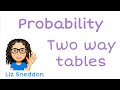 Understanding Two-Way Tables and Probability
