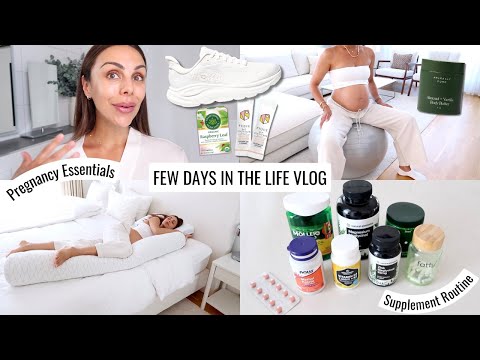 VLOG | My Pregnancy Essentials, Sleep Hacks, Supplement Routine & Morning Skincare | Annie Jaffrey