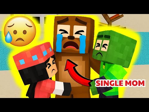 Poor Zombie Kids Cry After Mom Gets Robbed 💔 | Minecraft Sad Story