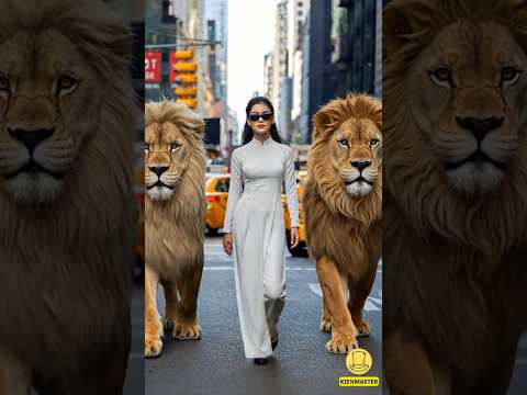 cool lady and lions2 #agt #americasgottalent