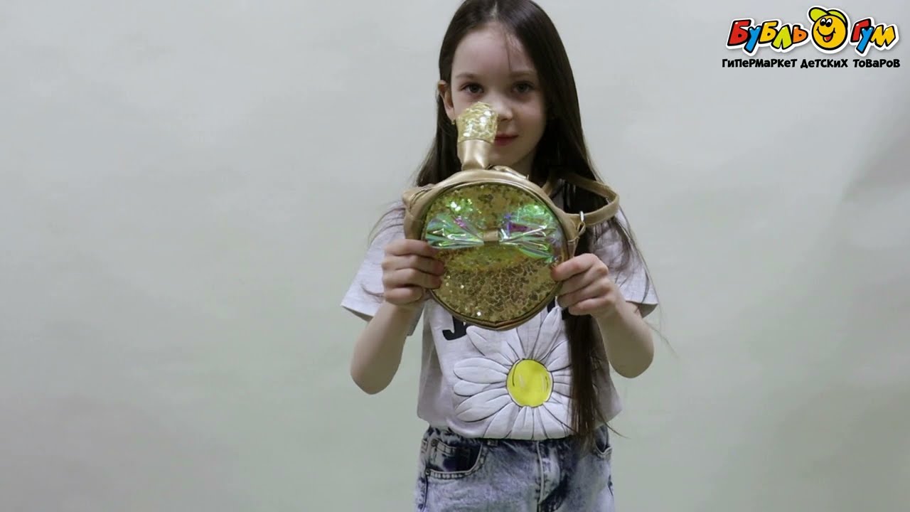 Сумочка круглая с ушками и бантиком в ассортименте - видео Сумочка круглая с ушками и бантиком в ассортименте - видео