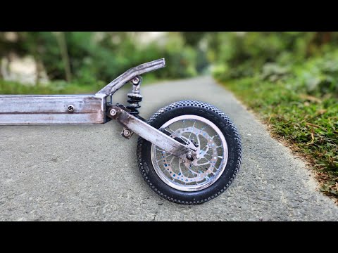 Homemade dual suspension electric scooter part-2