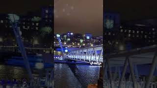 Big Ben lights up for the 2025 New Year's Eve rehearsal.