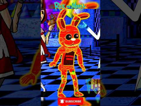 ๐ป Rick & Morty as Five Nights at Freddy's characters #fivenightsatfreddys #Shorts #cartoonedits