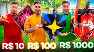 Pipa de 1R$ vs Pipa de 100R$ vs Pipa de 1000R$
