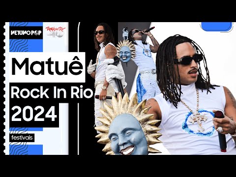 Matuê no Rock in Rio 2024 | Trapper veste máscara de sol e levanta multidão com máquina de hits