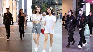 Chinese coupls Street Fashion ~Chinese Boys Street Shot | Douyin China | Beautiful Girl 抖音街拍穿搭 Ep.2