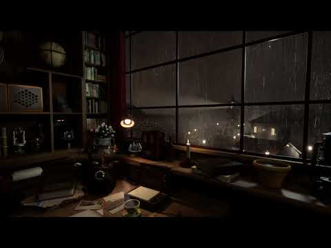 🌧️Stormy Lighthouse Night with Rain and Thunder Sounds | 8 Hours for Sleep & Relaxation