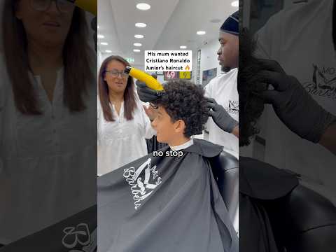 His Mum wanted Cristiano Ronaldo Junior’s Haircut 🔥