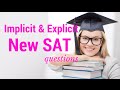 Understanding Explicit and Implicit Questions