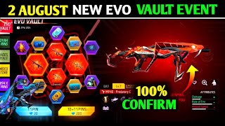 2 August🔥 New Evo Vault Event Free Fire | Next Evo Vault Event Free Fire | Free Fire Next Evo Vault
