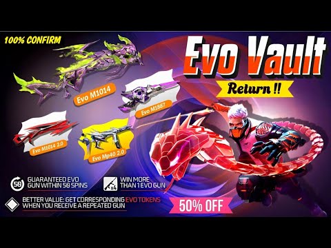 Next Evo Vault Event, Cobra Mp40 Return 🥳🤯| Evo M1014 return | Free Fire New Event| Ff New Event