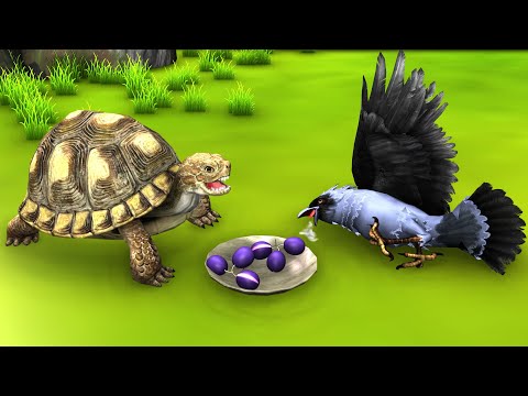 दयालु कछुआ और लालची कौवा Tortoise and The Greedy Crow Hindi Kahaniyan Kachhua aur Kauve Ki Kahani