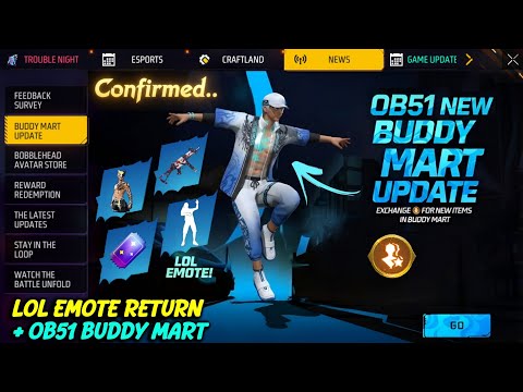 LOL EMOTE + OB51 BUDDY MART UPDATE 🔥 -para SAMSUNG,A3,A5,A6,A7,J2,J5,J7,S5,S6,S7,S9,A10,A20,A30,A50