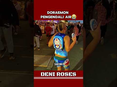ABANG INI COSPLAY JADI DORAEMON BERKEPALA AVATAR #viralvideo