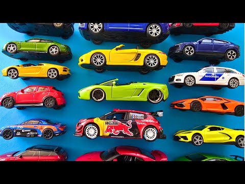 Police Car, Rally Car, Super sport cars, Lamborghini, Porsche, and other cool model cars