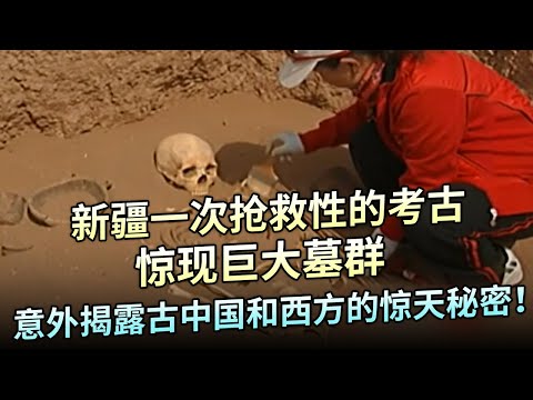 新疆一次抢救性的考古，惊现巨大墓群，意外揭露古中国和西方的惊天秘密！直接动摇了丝绸之路的地位【大观世界】