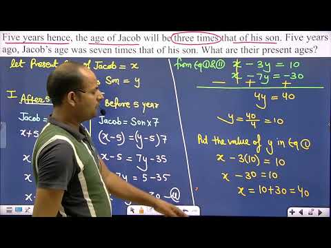 Imp of Pair of linear equation in two variables class 10 maths | Elimination method