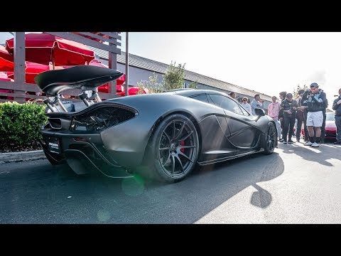 Taking The Only Exposed Satin Carbon Fiber P1 in The World to Cars and Coffee