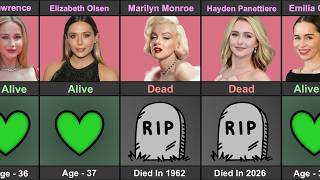Hollywood Actress Dead or Alive