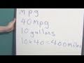 Gas Mileage Calculation Concepts