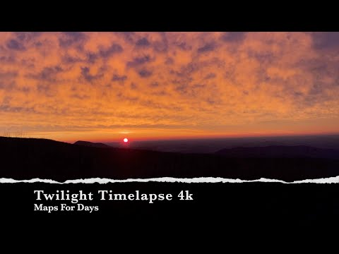 Twilight Timelapse 4k with Ambient Music