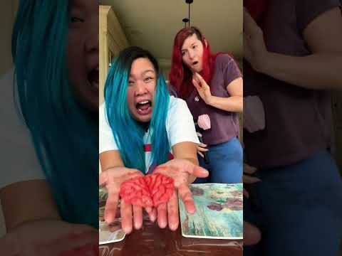 I finally pranked her back 🧠😈💀 #prank #beatbox #comedy #spookyszn #halloween #shorts