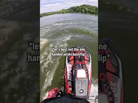 Jetski backflip in no wake zone #sendit #extremesports #jetski #2stroke #foryou #shorts #fyp #moto