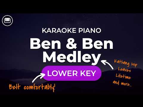 Ben&Ben Medley (Lower Key – HD Piano Karaoke with Lyrics)