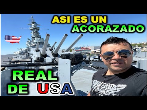 ASI ES UN BARCO ACORAZADO DE USA USS ALABAMA COSTA SUR CAP 6 BLITZ RIDER