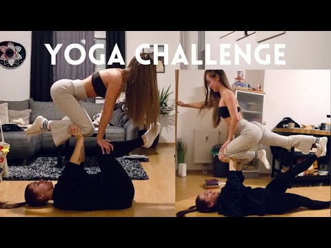 YOGA CHALLENGE WITH MY SISTER 😂