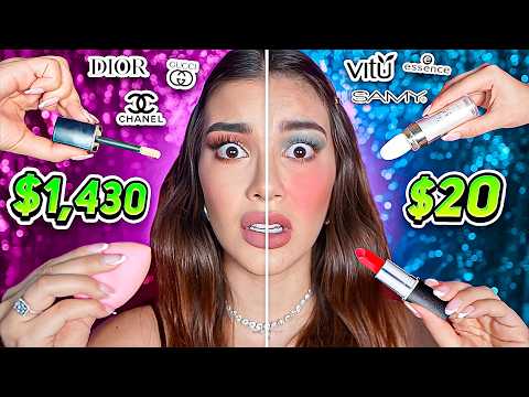 💄 MAQUILLAJE DE LUJO vs. ULTRA BARATO: 💰 ¿ES LO MISMO? ❌ - Lulu99