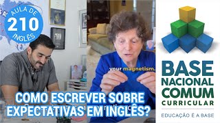 AULA DE INGLÊS  Escrever textos sobre expectativas em inglês BNCC