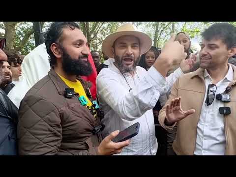 Darwinist walks into a trap -  @MrAdnanRashid speakers corner debate