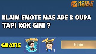 KLAIM BATTLE EMOTE MAS ADE & OURA GRATIS ! KECEWA KOK MALAH JADI GINI