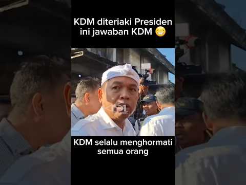 ketika KDM dibilang Presiden #dedymulyadi #kdm
