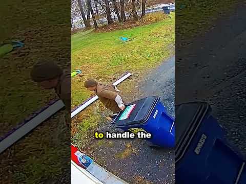 Driver hides package to keep it safe for customer!#shorts