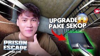 SEKARANG KITA UPGRADE PAKE SEKOP - PRISON ESCAPE SIMULATOR #2