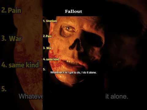 A Monster Saves Him… and Tells the Truth 💀⚡ | Fallout #shorts