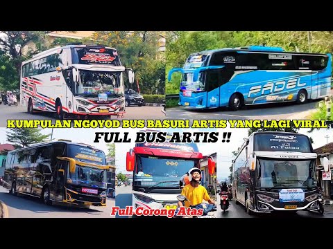 FULL BUS TELOLET BASURI🤩 Kumpulan Ngoyod bus artis basuri yang lagi VIRAL 🥳Full bus Corong atas