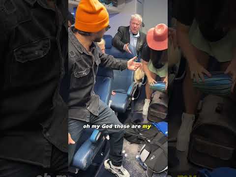 Rude woman throws passengers luggage and makes man break to tears #explore  #shorts #short #plane