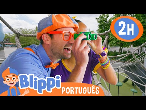 Blippi e Meekah Vão Ver as Vistas! | 2 HORAS DO BLIPPI BRASIL! | Vídeos Educativos para Crianças